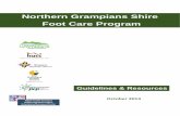 Northern Grampians Shire Foot Care Program · 1 NGS Footcare Program Resource Book This resource has been produced by the Northern Grampians Shire (NGS) Foot Care Program …