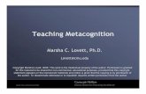 Teaching Metacognition - University of Rhode Islandweb.uri.edu/teach/files/Metacognition-ELI.pdf · •Early attempts to “teach metacognition” failed Abstract study strategies