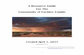 A Resource Guide For The Community of Cochise … A Resource Guide For The Community of Cochise County Created April 1, 2015 Revised 06/12/15 Created by Susan Richards, Cenpatico of