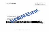 EC series - My Generatormygenerator.com.au/.../Powerlink_GMS30CS-AU_Product_Card.pdf• Cummins engine 4B3.9G1 • Close coupled toaStamford alternator PI144K • Microprocessor control