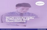 Work-ready skills in Finance and Quantitative Accounting (VRQ) CIMA Certificate in Business Accounting (2011): C01 Fundamentals of Management Accounting The Chartered Institute of
