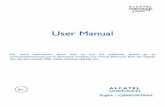 User Manual - Alcatel to download complete user manual. ... to assist hearing device users in finding mobile ... Your telephone is identified by an IMEI ...