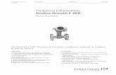 Proline Prowirl F 200 - ESI.info · 2016-06-21 · •Integrated temperature measurement for mass/energy flow of saturated steam ... The Prowirl uses the tried-and-tested capacitance