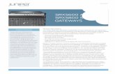 SRX5600 and SRX5800 Services Gateways - …africa.westcon.com/documents/39387/SRX5600_and_SRX5800.pdf2 The tight service integration on the SRX Series is enabled by Juniper Networks