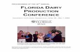 PROCEEDINGS OF THE 39 ANNUAL FLORIDA DAIRY …dairy.ifas.ufl.edu/dpc/2002/Program.pdf · Dr. Dan Webb of Southeast DHIA presents the 2001 SE DHIA Herd of the Year Award to Mr. and