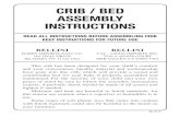 CRIB / BED ASSEMBLY INSTRUCTIONS - .CRIB / BED ASSEMBLY ... If not, please contact your dealer. (SCALE