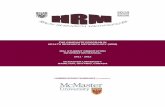 FHS GRADUATE PROGRAM IN HEALTH RESEARCH METHODOLOGY (HRM ...hrm.mcmaster.ca/brochures/MSc Manual.pdf · health research methodology (hrm) msc student orientation information manual