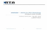 490NBX – ASCII to PLC · PDF file490NBX – ASCII to PLC Gateway Product User Guide Software Build Date: July 18th, 2016 Version 3.1.1 Platform: NNA1 ... CompactLogix, ControlLogix,
