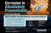 Water and Wastewater Flyer - NACE Internationalevents.nace.org/InfoWall/pdfs/Education/WaterWastewater.pdf · Online, Self-Paced Water and Wastewater Course NACE now offers an online