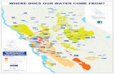 WHERE DOES OUR WATER COME FROM? valley project fresno i.d. middle fork yuba river nevada i.d. b ea riv nevada i.d. north fork american riv. nevada i.d. yuba river yuba co. w.a. feather