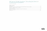 HP Service Health Analyzer: Decoding the DNA of IT ... · HP Service Health Analyzer: Decoding the DNA of IT performance problems . Technical white paper . ... service modeling in