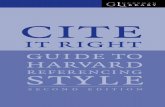 guide to harvard referencing style it right guide to harvard referencing style second edition Glucksman Library, University of Limerick, Limerick, Ireland Telephone 061 202166 Fax
