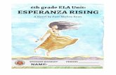 TABLE OF CONTENTS - Santa Ana Unified School District .Esperanza Rising Anticipation Guide Answer