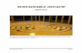 SUSTAINABLE DEPAUW Sustainability’s solutions to the challenges presented by global climate ... and meet their social ... preserve the crucible of our ...