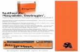 Authentic. Playable. Swingin’. - NAMM.org€¦ · Authentic. Playable. Swingin’. Classic Jazz Drums Samples & Loops for Kontakt 5 ... “Accented Legato” Script - beyond stock