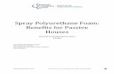 Spray Polyurethane Foam: Benefits for Passive Houses€¦ · Spray Polyurethane Foam: Benefits for Passive Houses ... of the American Chemistry Council serves as the voice of the
