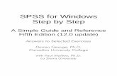 SPSS for Windows Step by Stepwps.ablongman.com/.../1577/1615609/george5answers.pdf · 2004-09-22 · 2 SPSS for Windows Step by Step Answers to Selected Exercises Detailed Table of
