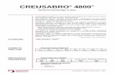 CREUSABRO 4800(P) - champaksteel.in · CREUSABRO 4800(P) ... DIN 8559 SG2 AWS A-5-18 ... Customer's usage of CREUSABRO 4800 for any other purposes, not directly resulting from its