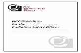 NRC Guidelines for the Radiation Safety Officerthewritingrad.com/doc/NRC-Guidelines-for-RSO.pdf · equivalent will be presented to the RSO at the Radiation Safety Committee meeting