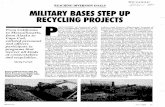 Military Bases Step Up Recycling Projects - InfoHouseinfohouse.p2ric.org/ref/30/29365.pdf · cardboard from moving boxes,” says Charles Bradshaw, Pendleton’s recycling program