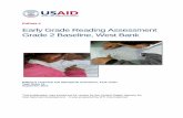 EdData II Early Grade Reading Assessment Grade 2 Baseline ... · EdData II: Early Grade Reading Assessment Grade 2 Baseline, West Bank v Acknowledgments The authors wish to acknowledge