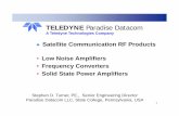 TELEDYNE Paradise Datacom - datis-group.com · Higher electric breakdown fields which lead to higher voltage and ... TELEDYNE Paradise Datacom ... Altitude: up to 10,000 feet ...