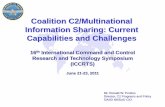 Coalition C2/Multinational Information Sharing: Current ... · Coalition C2/Multinational Information Sharing: Current. Capabilities and Challenges. Mr. Ronald W. Pontius . Director,
