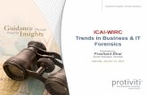 ICAI-WIRC Trends in Business & IT Forensics · 2012-01-23 · ICAI-WIRC Trends in Business & IT Forensics Presented by, ... – Payroll fraud ... correlate with operating cycle •