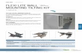 FLEXI LITE WALL MOUNTING TILTING KIT - … Flexi Lite Mounting Tilting Kit is a perfect installation base for Nokia Flexi . Lite BTS and provides both a tilt and pan function of ±45°.