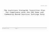 Overview - ldh.la.govldh.la.gov/assets/docs/BehavioralHealth/LBHP/STP091316CG.docx · Web viewSeptember 2016 . The Louisiana Statewide Transition Plan for Compliance with the CMS