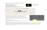 Eclipse Fact Sheet - Mississippi State University Fact Sheet_0.pdfAugust 2017 Solar Eclipse Fact Sheet Date: ... Animal twilight behavior ... Good – Be like Bully and get some ISO