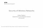 Security of Wireless Networks - ETH Zürich · OMC BTS BTS BTS AC ... • PIN – Personal Iden?ty Number protec?ng a SIM ... Security of Wireless Networks, AS 2010 More About Authen?ca?on