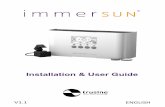 Installation & User Guide - immerSUN · Installation & User Guide V1.1. 2 Contents ... Over load protection ... a manual Boost can be triggered and there is