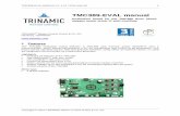 TMC389-EVAL manual - Trinamic · ... or using the integrated microcontroller as a step pulse generator. ... 4.2.4 Gate jumpers LU, HU, J10, ... e.g. RC and LC filter with RC dampening.