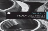 Section 1 PEAL Steel Fittings - AAP Industries · PEAL® STEEL FITTINGS [1] 7 Peal® Steel Unions Black steel unions are used in a wide range of make-and-break joints such as: filters,