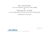 Cortex-A5 Series Software Guide V1.1 - Artila · Install an USB Wi-Fi Dongle ... SNMP agent program inetd: ... I/O devices Control M-A5D35 uses standard I/O device control to access