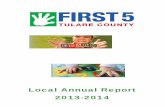 Local Annual Report 2013-2014 - First 5 Associationfirst5association.org/.../uploads/2016/02/2013-14-AnnRpt-Tulare.pdf · First 5 Tulare County 2013-2014 Local Annual Report Table