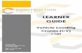 LEARNER GUIDE - Construction Training Group · LEARNER GUIDE . Vehicle Loading Crane (CV)