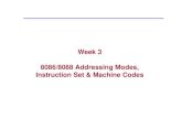 Week 3 8086/8088 Addressing Modes, Instruction Set ...alkar/EE212/w3[2006].pdf · 2 Addressing Modes • When the 8088 executes an instruction, it performs the specified function