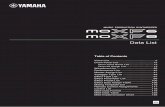 MOXF6/MOXF8 Data List - Yamaha Corporation · MOXF6/MOXF8 Data List 2 PRE1 (MSB=63, LSB=0) ... 91 F11 On Road AS1 Organ TnWhl 4 ... 56 D08 Classical 12 Strings Guitar A.Gtr 4
