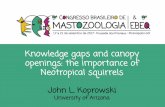 Knowledge gaps and canopy openings: the importance of ... · Science & Tech Sociopolitical ... Model: Linear group ... Wildlife Conservation & Mgmt School of Natural Resources & the