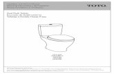 Dual Flush Toilets Excusado de Doble Cisterna Toilettes à ... · Dual Flush Toilets Excusado de Doble Cisterna Toilettes à Double Chasse D’eau CST412MF ... TOTO shall not be responsible
