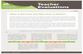 TRENDS IN TEACHER EVALUATIONS - ecs.org implement an evaluation system based on a statewide framework for teaching. ... Teacher evaluation policies remain top of mind for state legislators