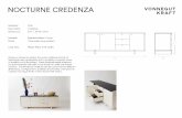 VK Nocturne Credenza Tear Sheet - goodcolony.com · NOCTURNE CREDENZA VONNEGUT KRAFT 31' 21 Designed Description Dimensions Material Finish Lead Time 2015 Credenza 31"H x 75" w x