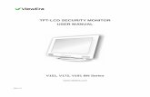 TFT-LCD SECURITY MONITOR USER MANUAL - …viewera.com/User_manuals/V151-172-191-Security Monitor...Warranty & Customer Service.....25 6. Registration 25 7. Troubleshooting .. .....26