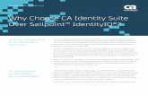 Why Choose CA Identity Suite Over SailPointâ„¢ .Many customers are evaluating CA Identity Suite along