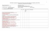 Laboratory Inspection Checklist - West Texas A&M … School/AR-E… · Laboratory Inspection Checklist ... Prudent Practices Updated Version Page 110. 29 CFR 1910 ... 29 CFR Part