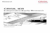 CRISIL IER · CRISIL IER Independent Equity R ... India A relatively small player in the equity brokerage industry, India Infoline Finance Ltd (IIFL) is one of the leading players