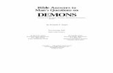 Bible Answers to Man's Questions on DEMONS Hagin/Bible Answers... · Series By Kenneth E. Hagin ... Bible Answers to Man's Questions on Demons ... The third book, Ministering to the