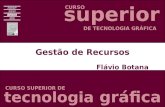 Apresentação do PowerPoint · PPT file · Web view2010-02-09 · superior CURSO DE TECNOLOGIA GRÁFICA Gestão de Recursos Flávio Botana CURSO SUPERIOR DE tecnologia gráfica